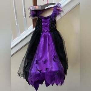 Purple and Black Halloween Dress for kids